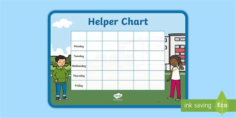 Editable Classroom Helpers Chart Primary School Twinkl