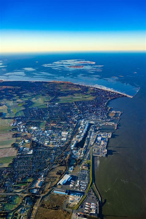 Luftaufnahme Cuxhaven K Sten Landschaft Am Sandstrand Der Nordsee In