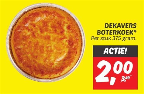 DEKAVERS BOTERKOEK Per Stuk 375 Gram Aanbieding Bij Dekamarkt