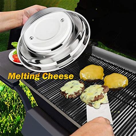 Hasteel Inch Cheese Melting Dome Small Round Basting Steam Cover Set