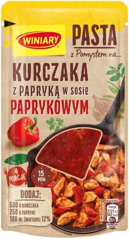 Winiary Pomysł na kurczaka z papryką w sosie 80 g Ceny i opinie