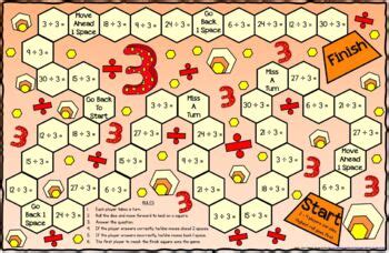 Math - Division Basic Facts Printable Gameboard ÷3 - Math Game | TPT