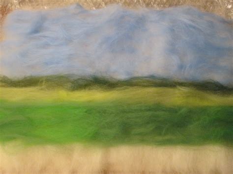 A Felted Fenland Landscape - Tea and a Sewing Machine