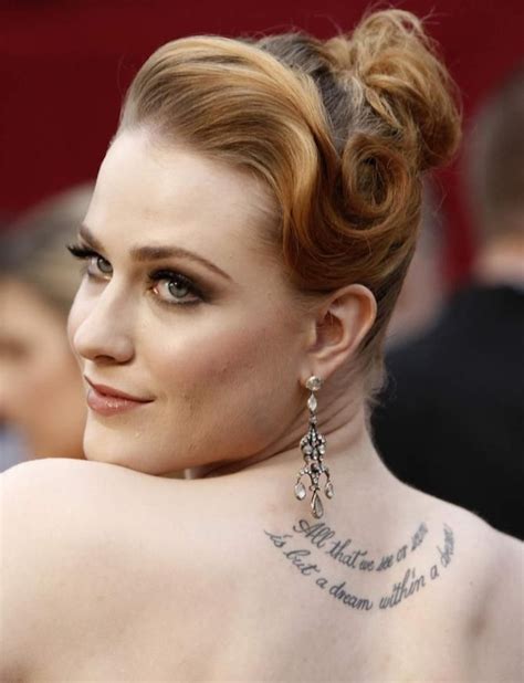 24 Evan Rachel Wood Tattoo Azwarkainan