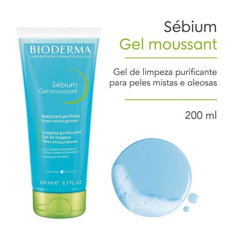 Gel Moussant Bioderma S Bium Limpeza Antioleosidade De Alta Toler Ncia