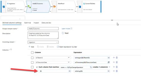 Azure Data Factory Dataflow Dynamic Schemadrift Input Create Derived