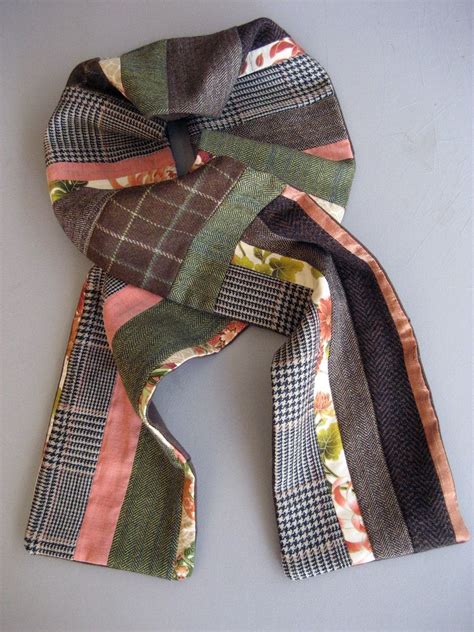 2nd Patchwork Scarf Patchwork Scarf Diy Scarf Fabric Scarf