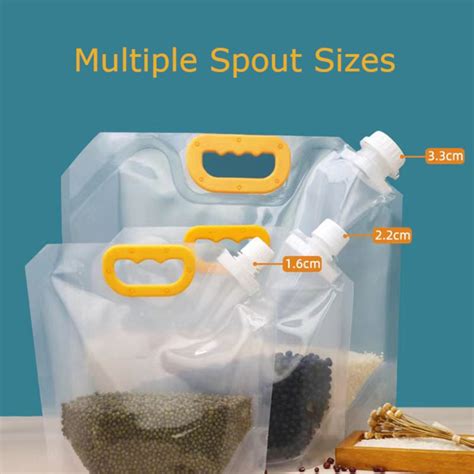 Spout Pouch for Storage Cereals Grains, Flexible Packaging, Plastic ...