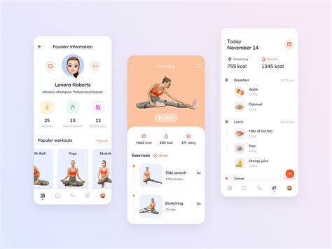 Personal fitness coach app by Cleveroad 🇺🇦 on Dribbble