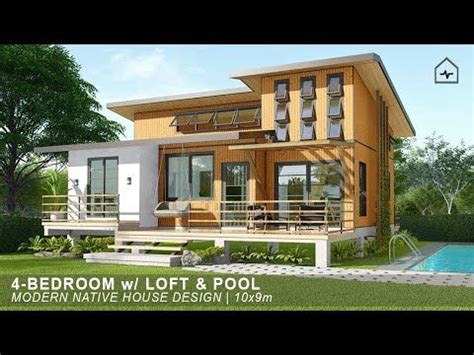 Ep Bedroom Modern Native House With Loft Pool Modern Bahay