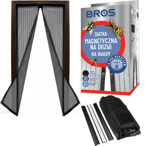 Bros SIATKA MAGNETYCZNA PRZECIW OWADOM NA DRZWI 100x220cm CZARNA 480