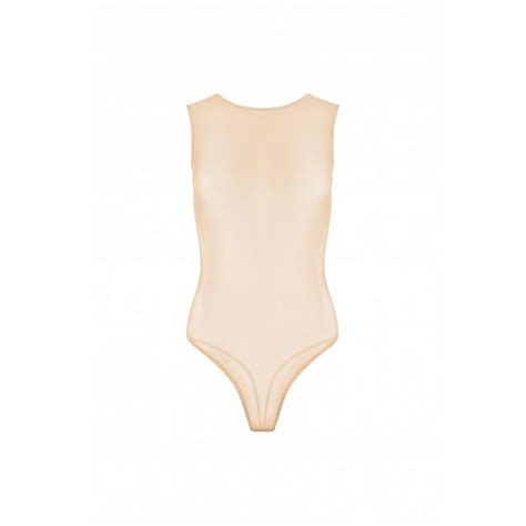 Nude Sheer Mesh Bodysuit