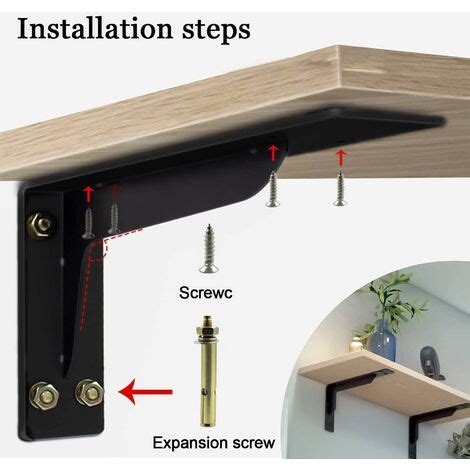 ZOLGINAH Set Di 2 Staffe Per Mensole 290mm Staffa Per Impieghi Pesanti