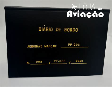 Diário de bordo Personalizado lojadaaviacao