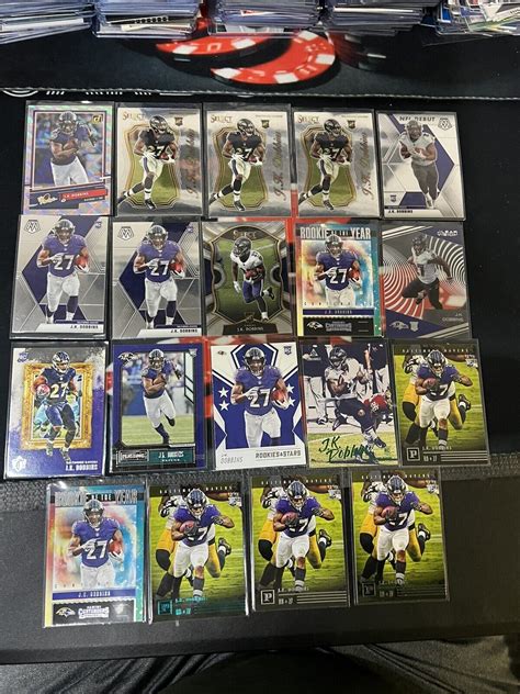 Jk Dobbins Rookie Rc Lot Of Cards Mosaic Select Contenders Ravens Ebay