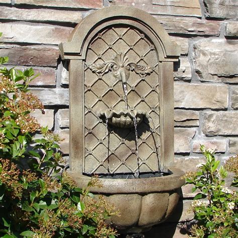 Outdoor Wall-Mounted Fountains Archives · fountain decorations for home