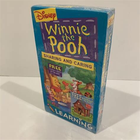 New Winnie The Pooh Sharing And Caring Learning Sealed Vhs Disney