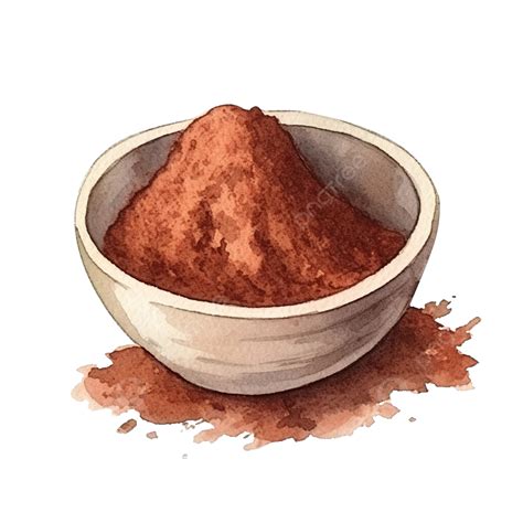 Watercolor Cocoa Powder Cacao Cocoa Powder Png Transparent Image And