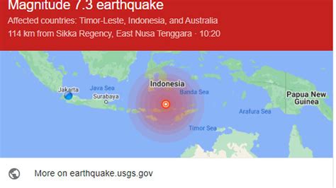 Gempa Larantuka NTT Terasa Hingga 3 Negara Global Liputan6