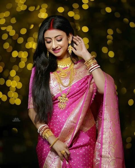 Pin By Aindrila Oishi On Sareeee Bengali Bride Reception Look Bride