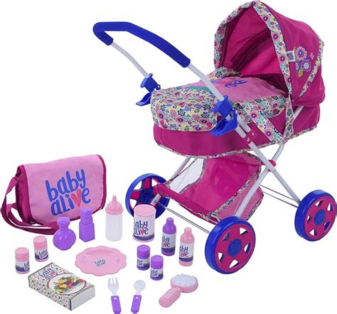 Amazon Baby Alive Doll Pram 17 Piece Play Set Includes Matching