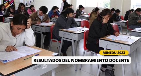 Resultados Nombramiento Docente 2023 Consulta La Lista De Ganadores