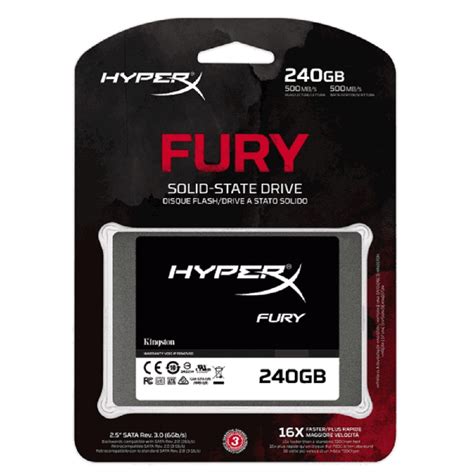 Ssd Gb Kingston Hyperx Fury Sata Iii Gb S Shfs A G Gibson