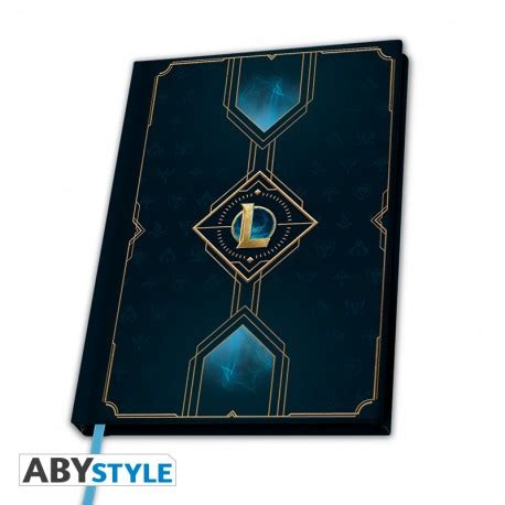 LEAGUE OF LEGENDS Cahier A5 Logo Hextech X4 Abysse Corp