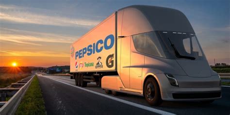 Tesla Semi Brings Pepsi To Its First Electric Trucks Teslavie