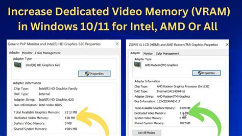 How To Increase Dedicated Video Memory Vram In Windows For