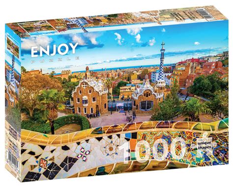 Puzzle 1000 el Park Güell Barcelona Hiszpania