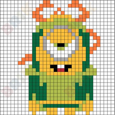 Minions Minion Pattern Easy Pixel Art 8 Bit Art C2c Crochet Arts