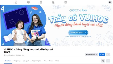 Event 20 11 Cuộc thi ảnh Thầy cô VUIHOC Người đồng hành tuyệt vời