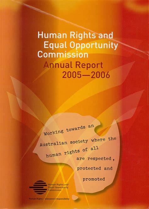 Annual Report 2005 2006 Human Rights And Equal Opportunity Commission