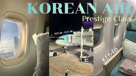 Vlog Korean Air ️ Ke646 Prestige Class Singapore 🇸🇬 To Incheon 🇰🇷 Blossom Lounge [eng Sub