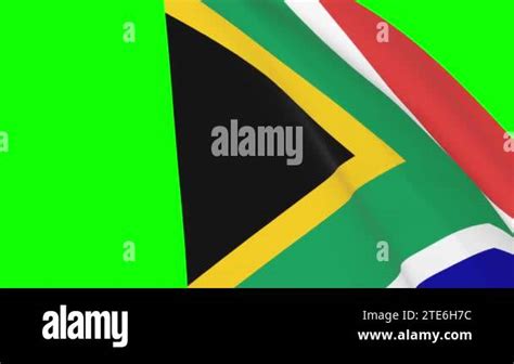 South African Waving Flag Transition K And Hd Seamless Loop Animation