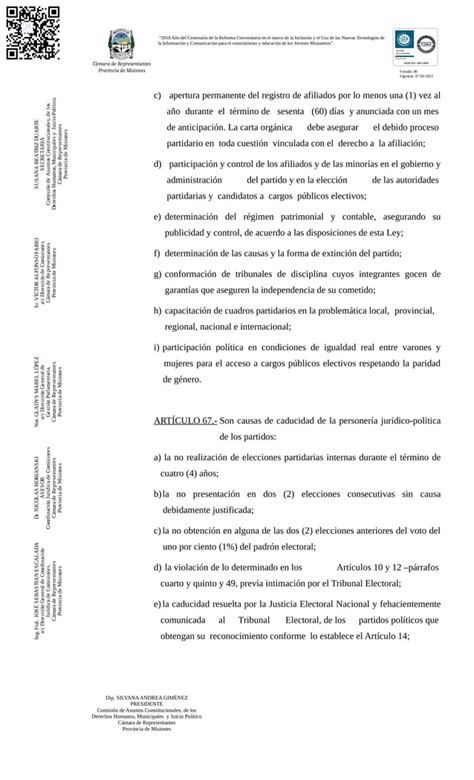 Misiones Tendr Ley De Paridad De G Nero Pdf