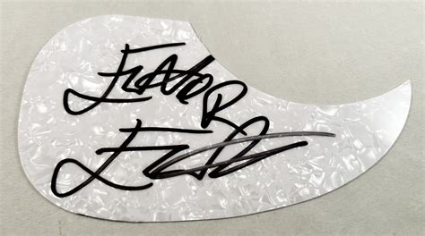 Flavor Flav Signed Acoustic Pickguard Public Enemy Memorabilia For Less