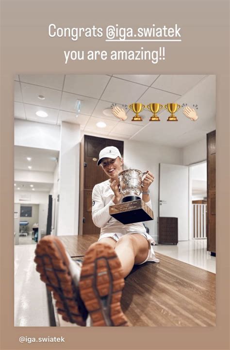 Mario Boccardi On Twitter Rafael Nadal Congratulates Iga Swiatek IG