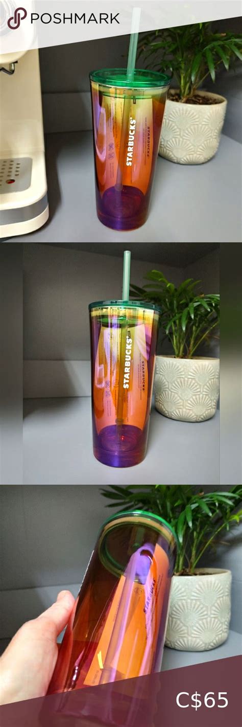 Starbucks 50 Year Anniversary Limited Edition Ombre Iridescent Oil Slick Tumbler Oil Slick 50