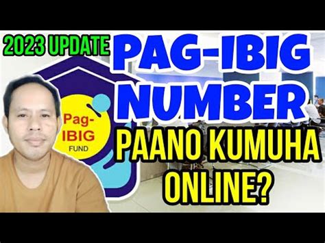 PAANO KUMUHA MAG APPLY NG PAG IBIG NUMBER SA ONLINE YouTube