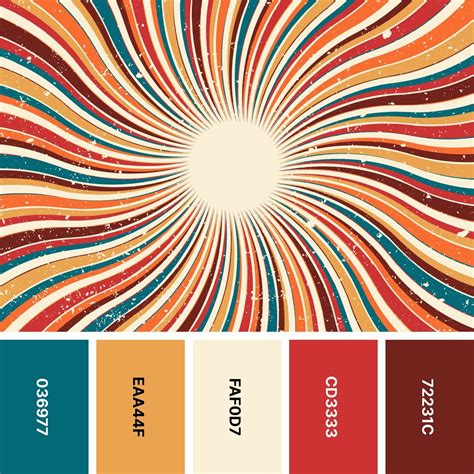 31 Retro Color Palettes For Throwback Designs Color Meanings Retro