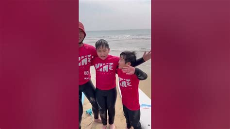 날씨가 따뜻해져서 송정해수욕장에서 유소년 서핑 강습해봤습니다🏄‍♂️ 서핑 송정해수욕장 부산 Shortsvideo