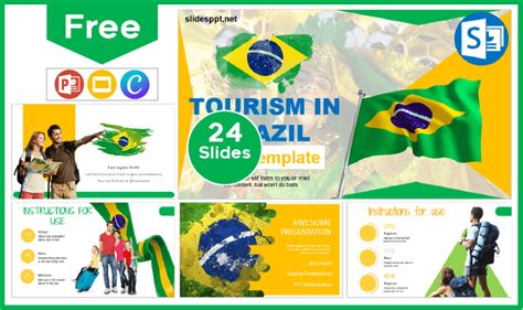 Brasilien Tourismus Vorlage Vorlagen für PowerPoint und Google Slides