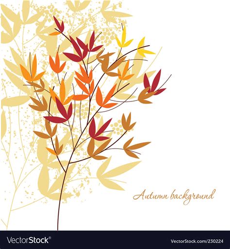 Autumn background Royalty Free Vector Image - VectorStock