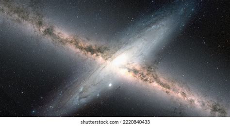 Galactic Catastrophe Andromeda Galaxy Collide Milky Stock Photo ...