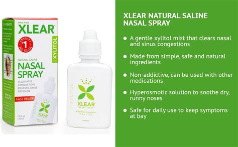 Xlear Nasal Spray Natural Saline Nasal Spray With Xylitol Nose