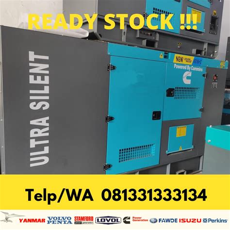 Jual Genset Cummins 40 KVA 30 KVA 50 KVA 60 KVA 80 KVA Silent Type