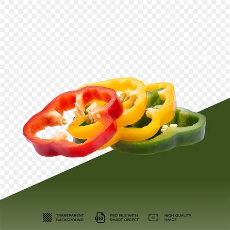 Pimentas Coloridas Psd Isoladas Em Fundo Transparente Psd Premium