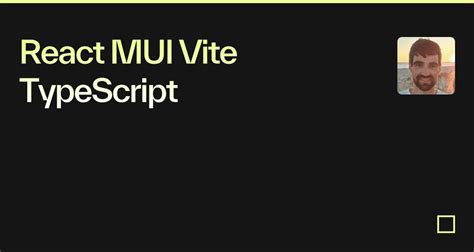 React Mui Vite Typescript Codesandbox